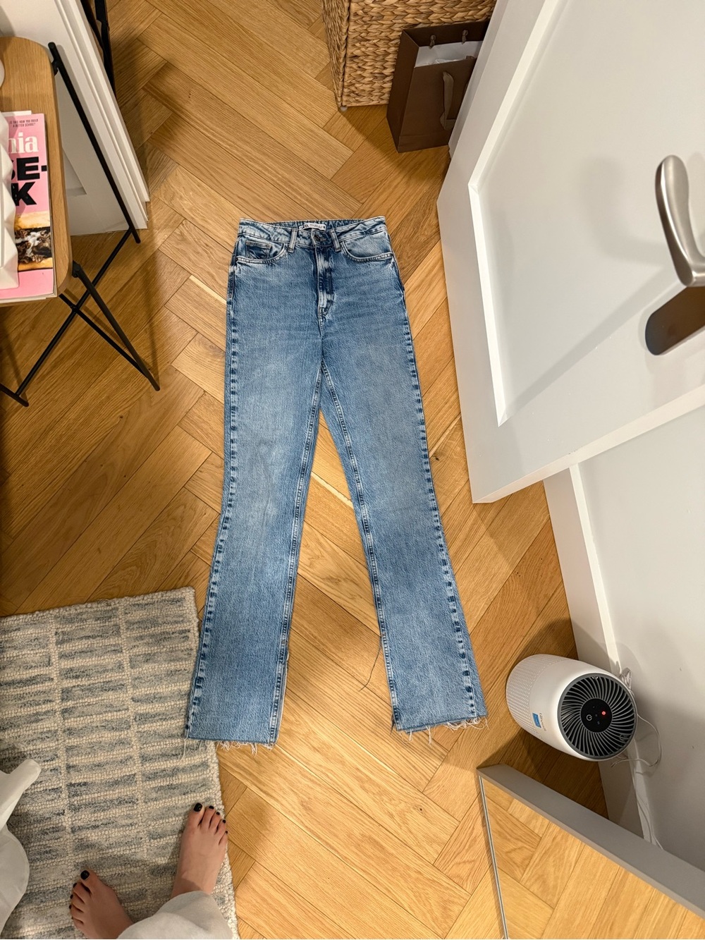 Zara Medium Blue Bootcut Jeans